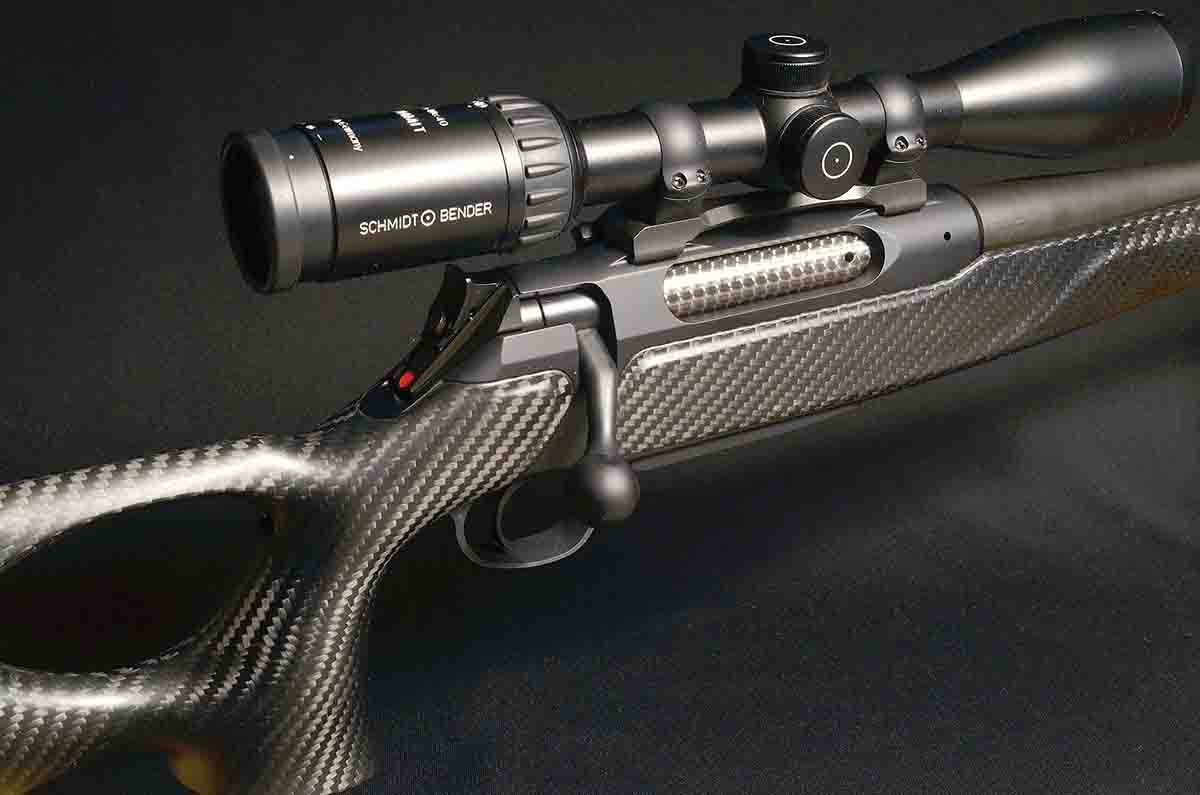 This J.P. Sauer & Sohn’s Model 404 Synchro XTC .270 Winchester is fitted with a Schmidt & Bender 2.5-10x 40mm Summit scope in a proprietary detachable scope mount.
